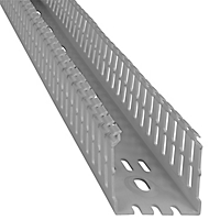 ABB / Thomas & Betts Narrow Slot Duct; 1.25" Width; 4.37" Height; Gray; 6 ft. Length; w/out Cover